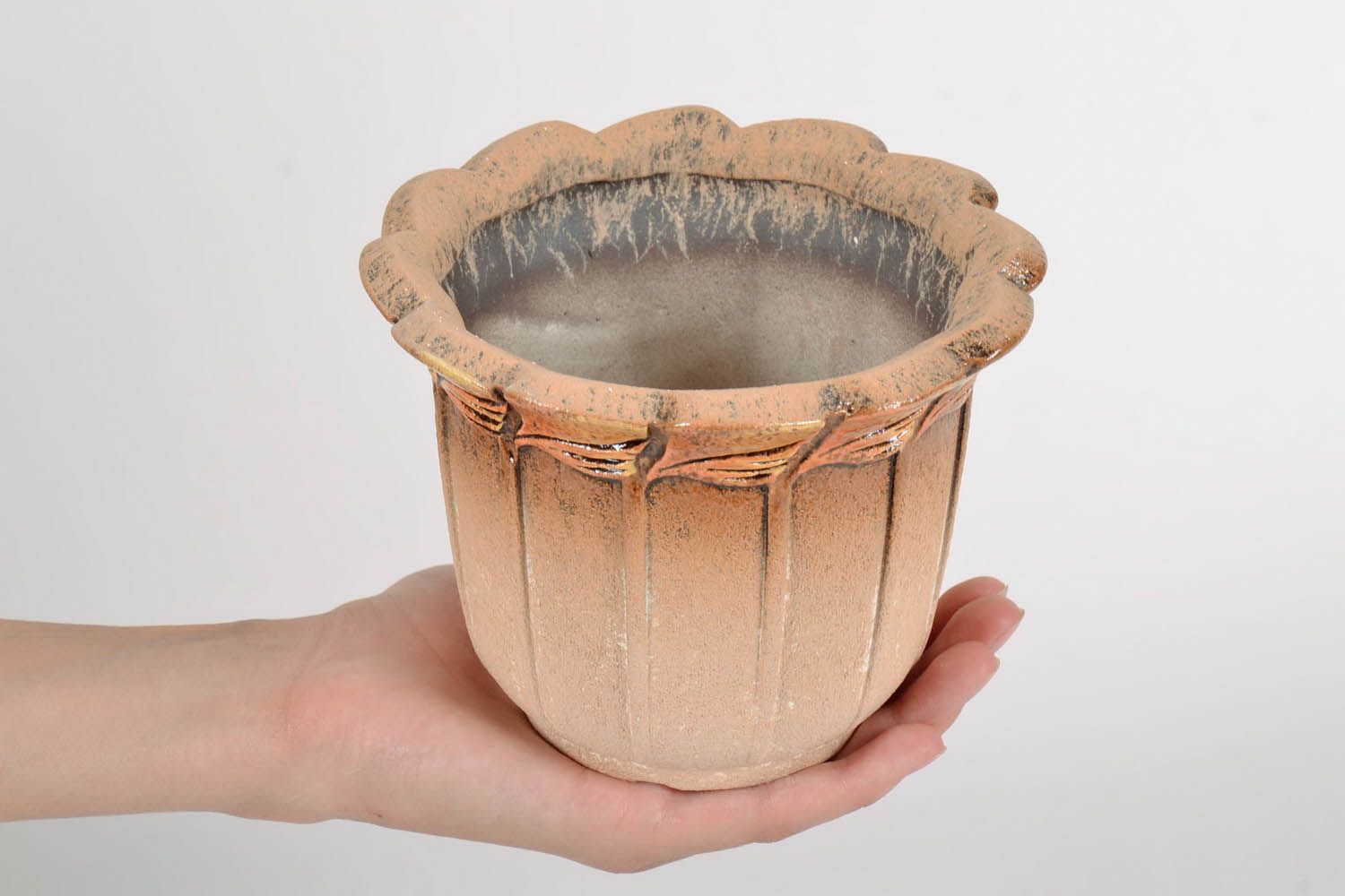 Vaso de cerâmica Folha foto 5