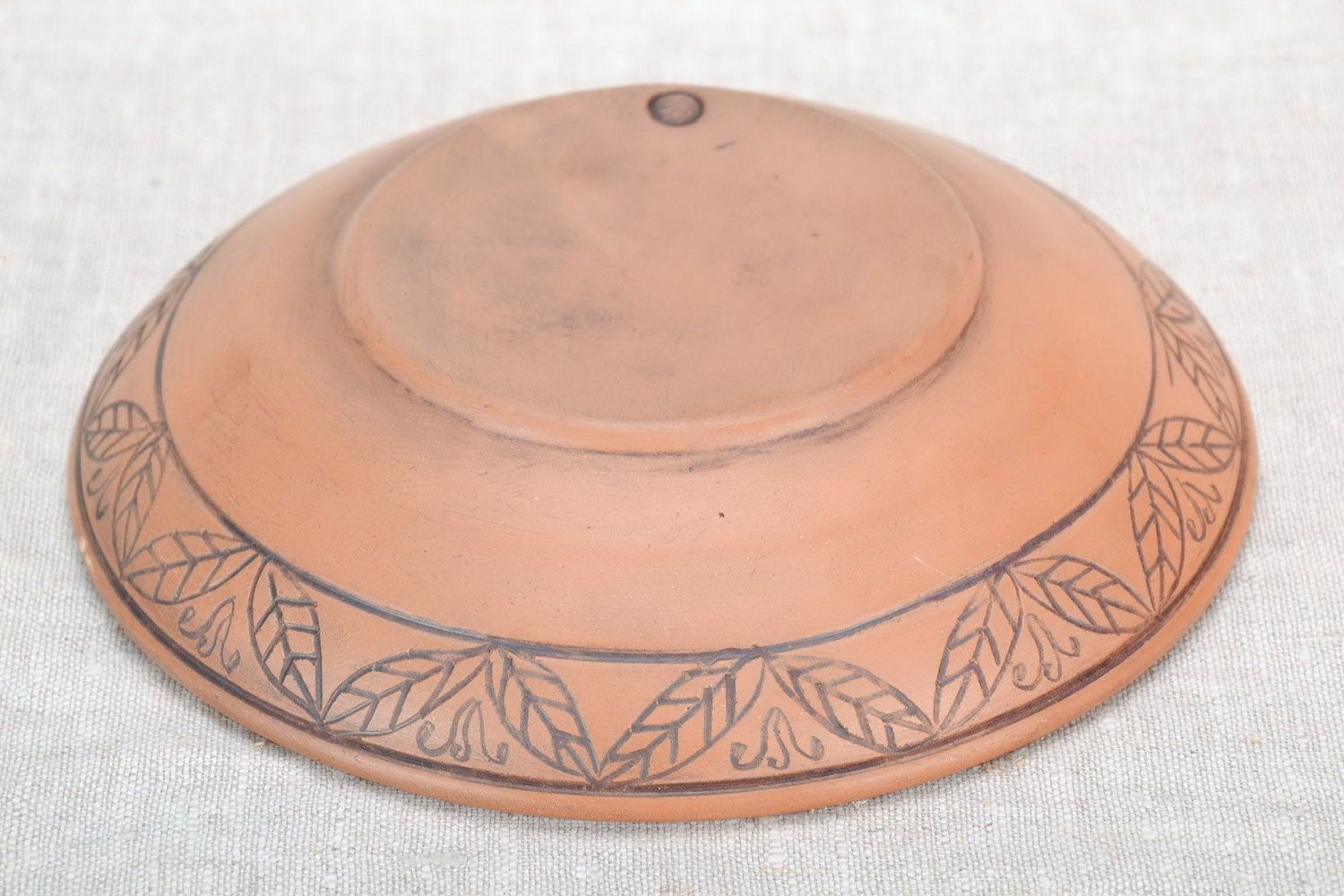 Clay bowl with ornament photo 4
