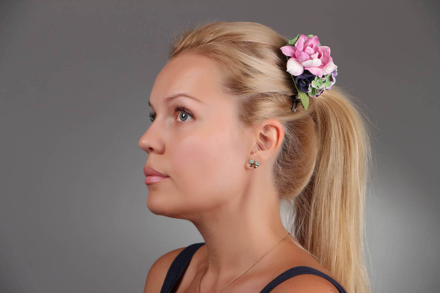 Handmade Haarklemme Blumenstrauß foto 5