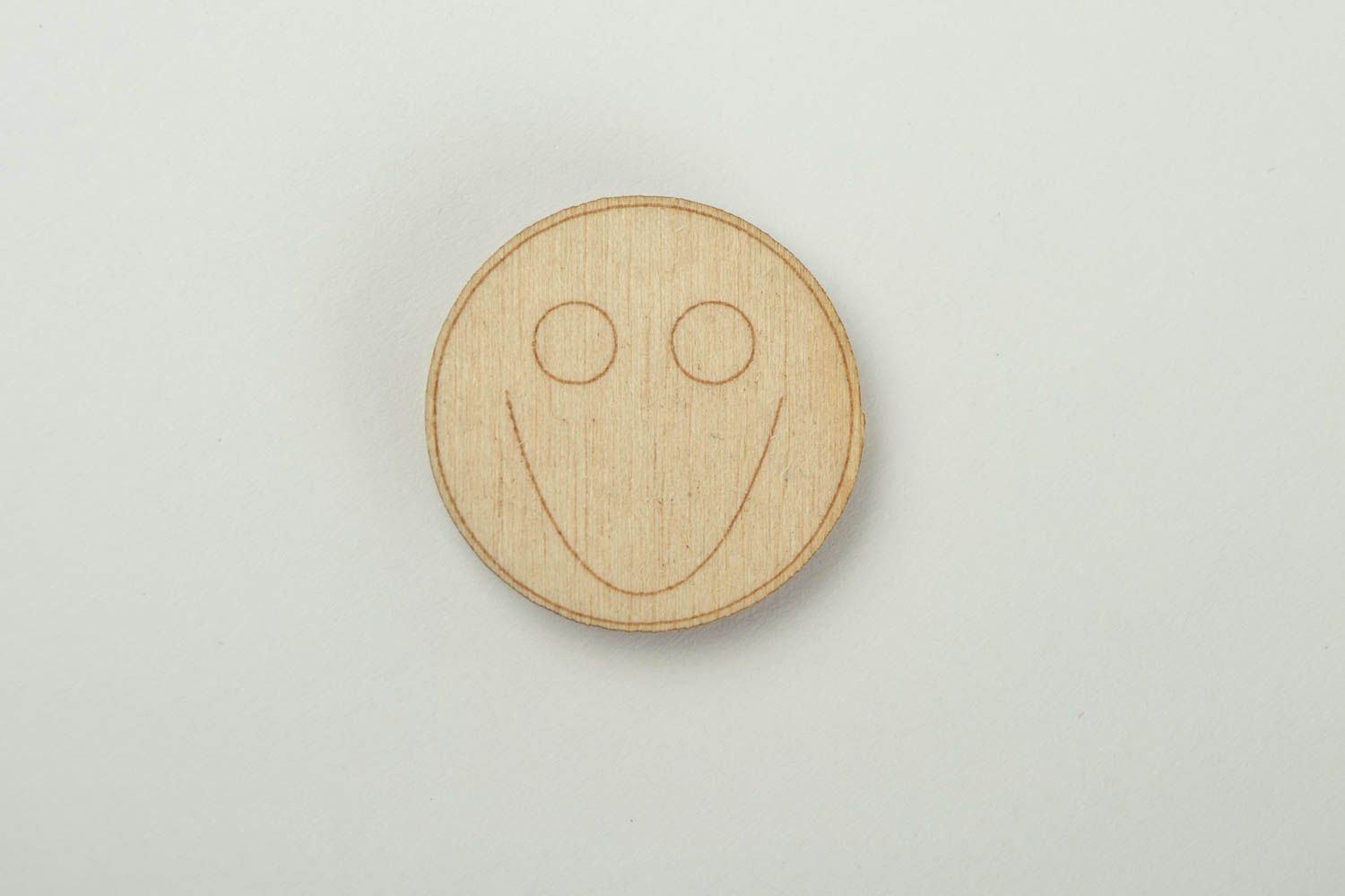 Handmade Holzrohling zum Bemalen Deko Figur Scrapbook Material Smiley  foto 4