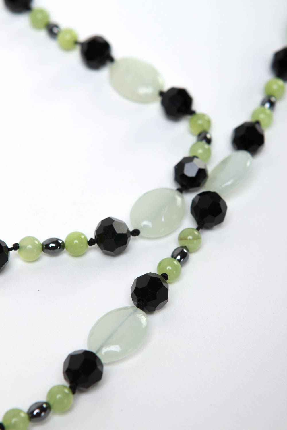 Perlen Schmuck handgeschaffen Halskette für Frauen schick Geschenk für Frauen foto 3