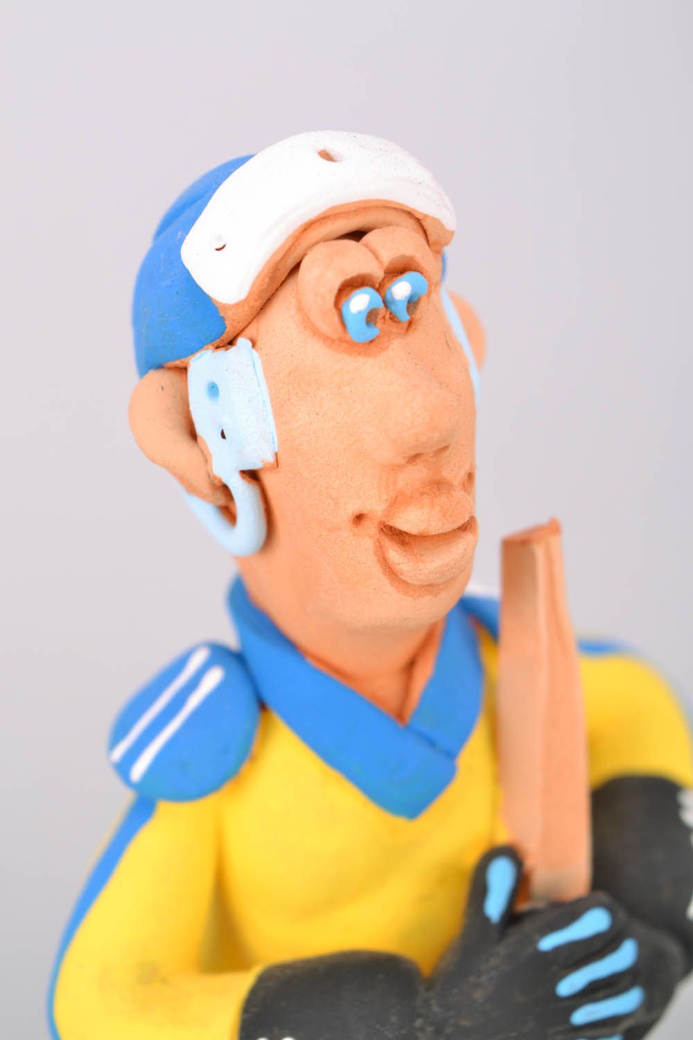Homemade unusual figurine Hockey Player photo 4