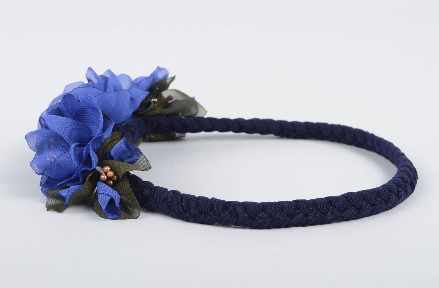 Handgemacht Haarschmuck Blüte Haarband Blumen Accessoire für Kinder festlich foto 3