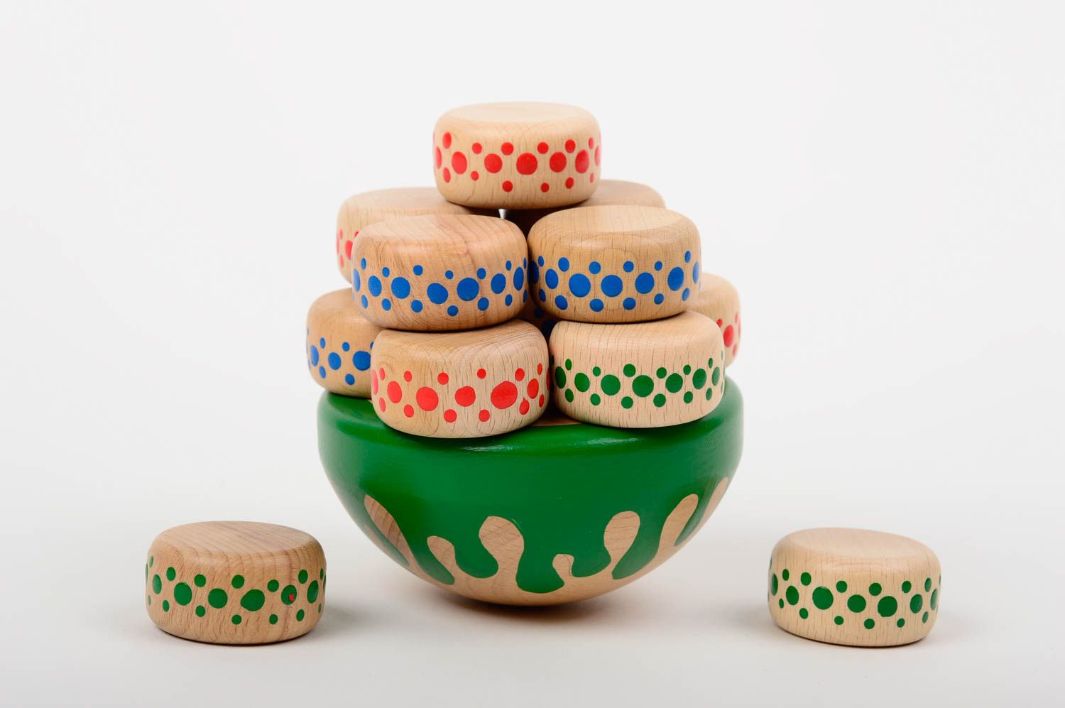 Handmade wooden toy designer painted accessories interesting home decor photo 1