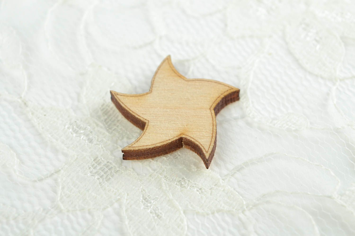 Figur zum Bemalen Stern handmade Holz Rohlinge Miniatur Figur für Handarbeit foto 1
