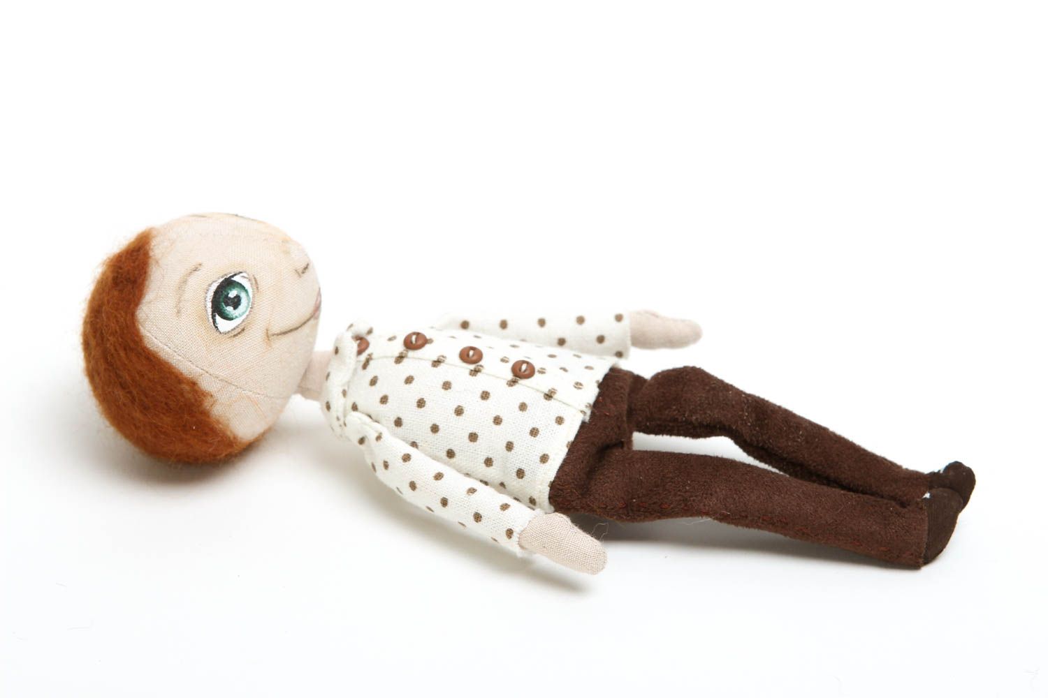 Handmade boy doll soft toy homemade toys nursery decor gifts for baby boy photo 3