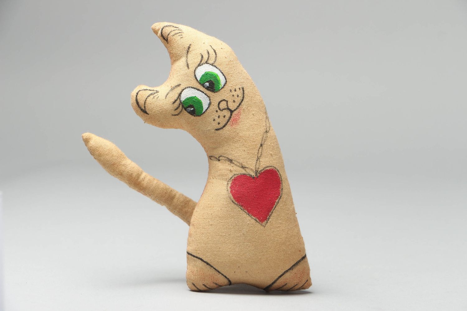 Soft toy with painting Kitten photo 1