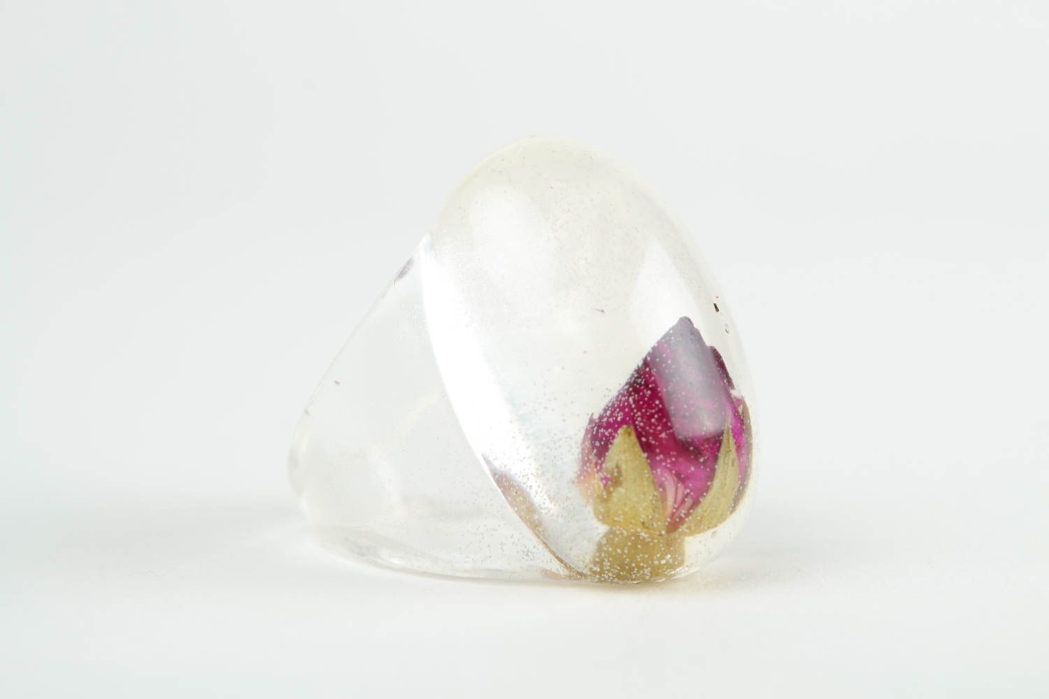 Необычный подарок кольцо ручной работы кольцо из эпоксидной смолы с перламутром фото 7