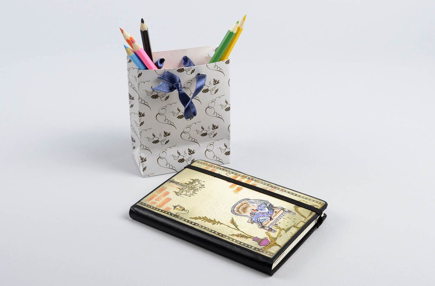 Schönes Notizbuch handmade ausgefallenes Geschenk Design Notizblock Mädel  foto 5