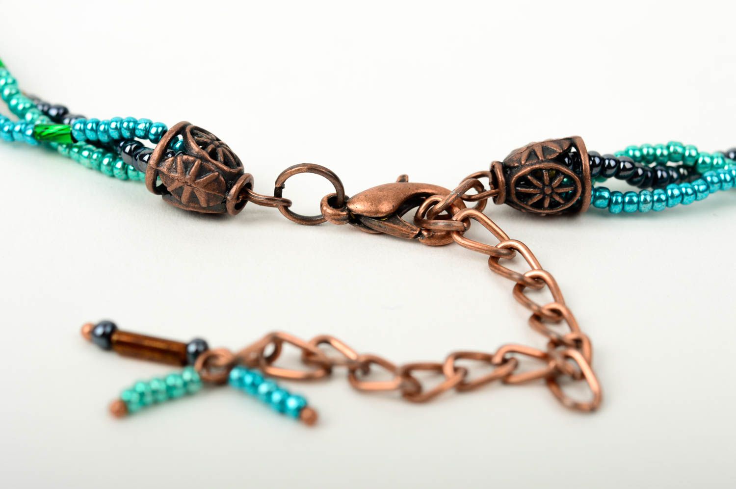 Halskette mit Anhänger Halskette für Frauen Schmuck handgemacht aus Polymerton foto 4