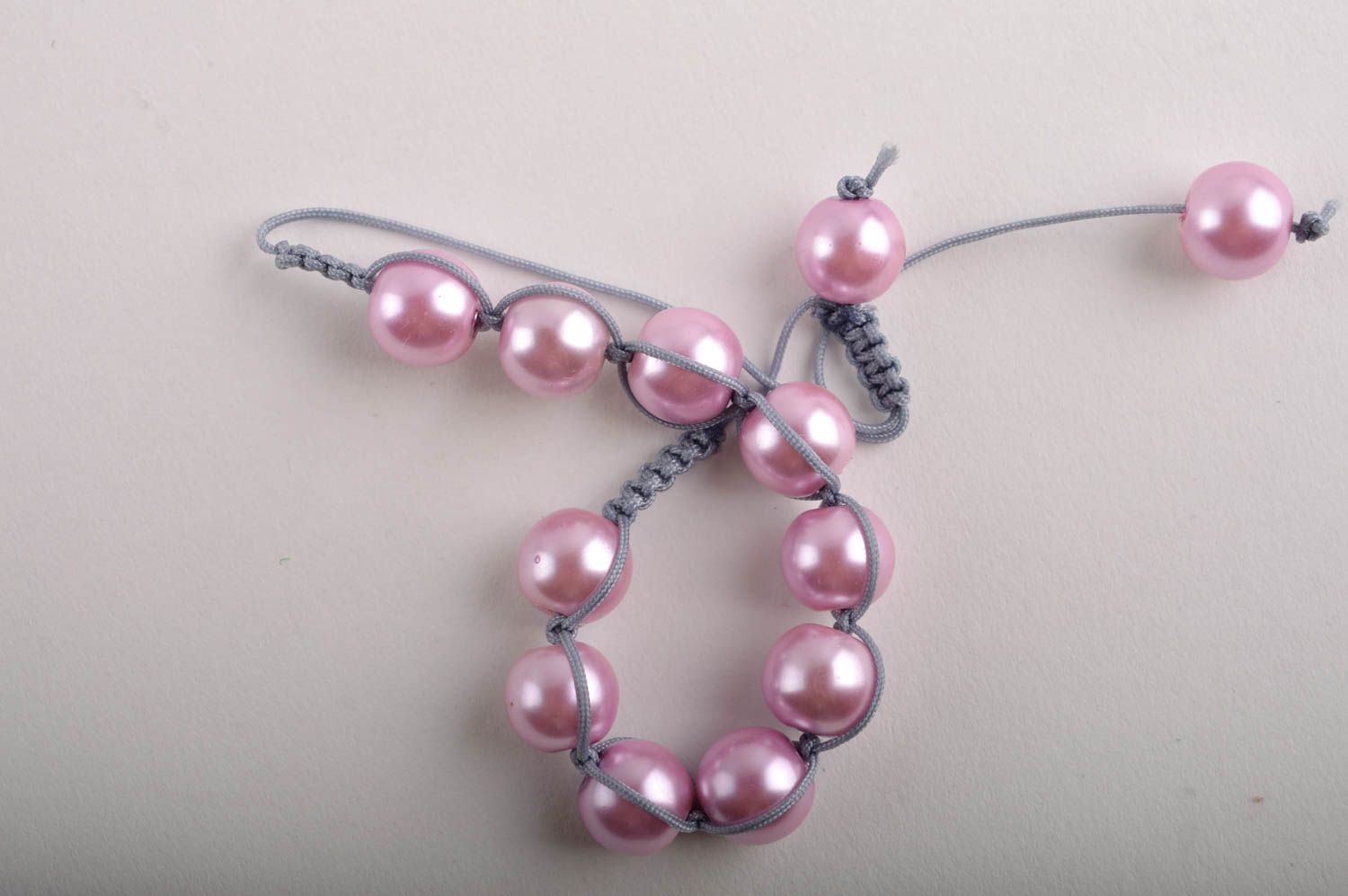 Bracelet perles Bijou fait main Accessoire femme perles artificielles design photo 5