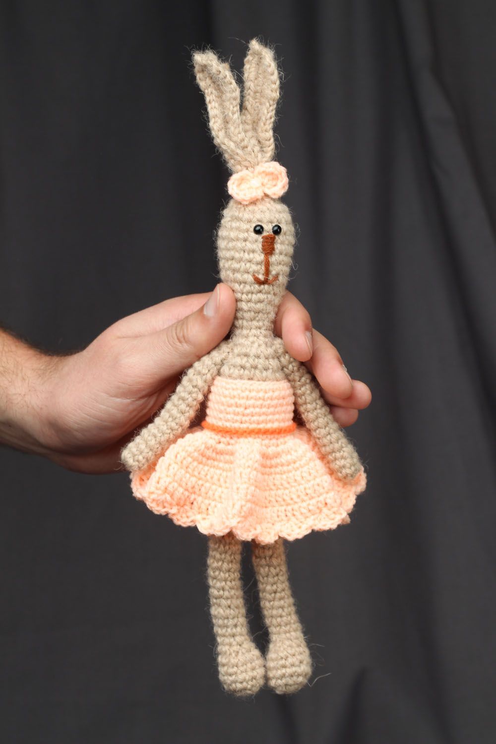 Soft crochet toy Ballerina Rabbit photo 4