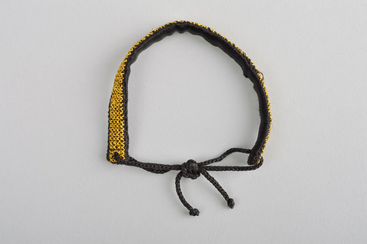 Handmade Armband gelber Damen Armband Frauen Accessoire im ethnischen Stil foto 4