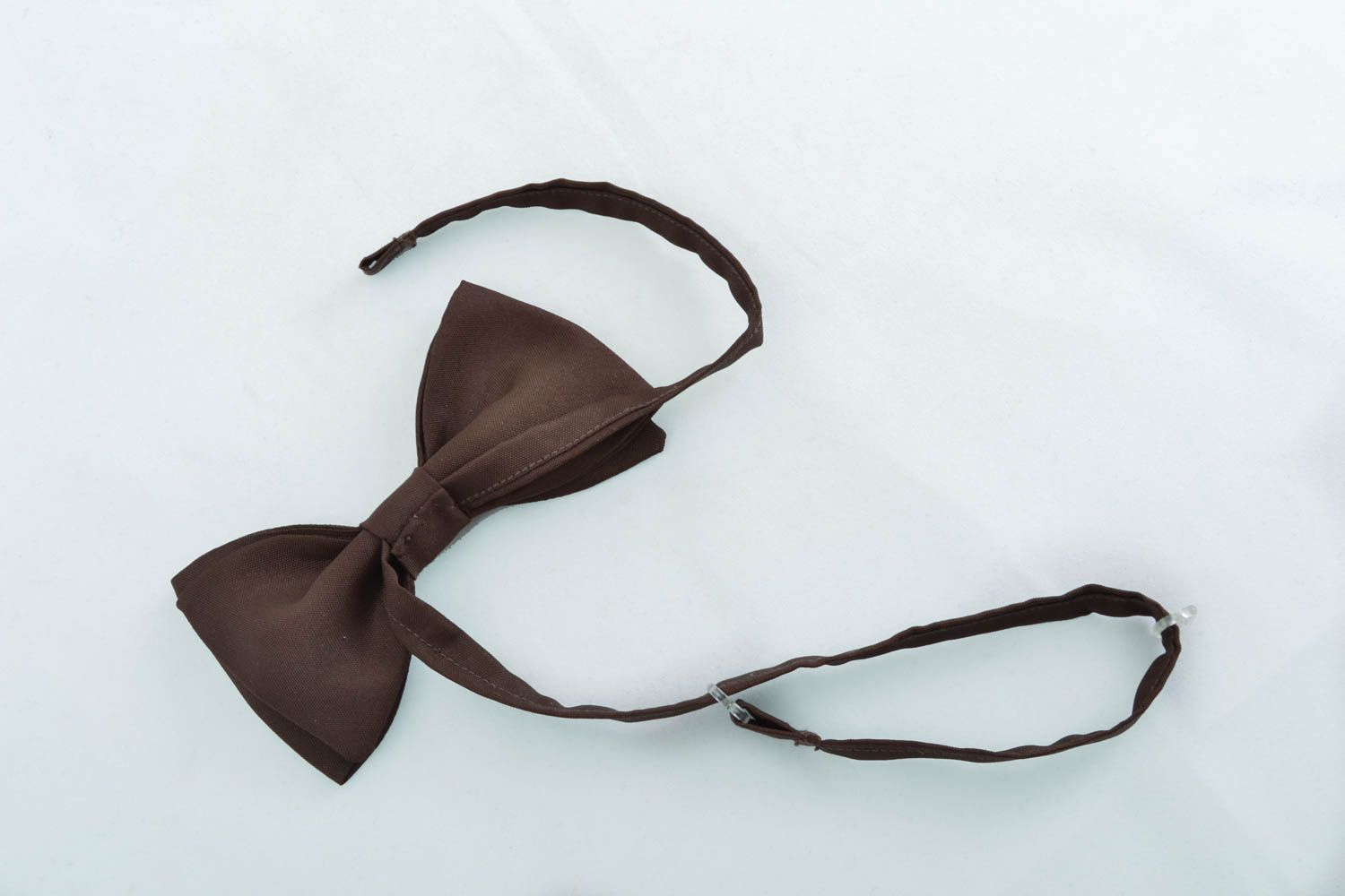 Unusual bow tie of brown color photo 2