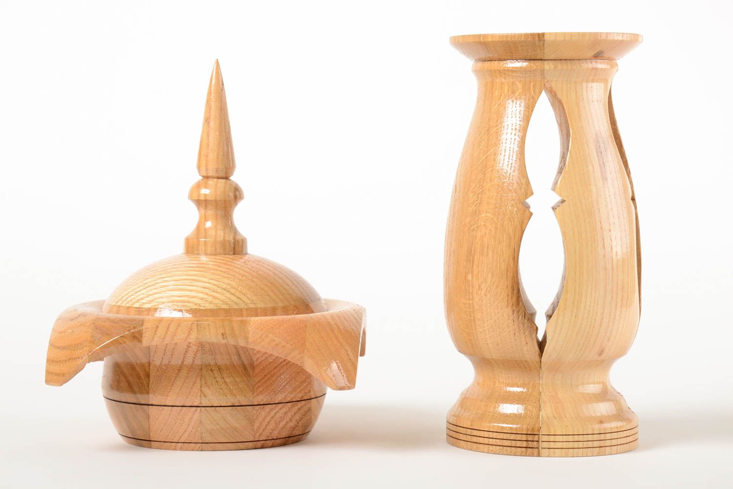 Изделия из дерева ручной работы шкатулка для украшений ваза для цветов фото 2