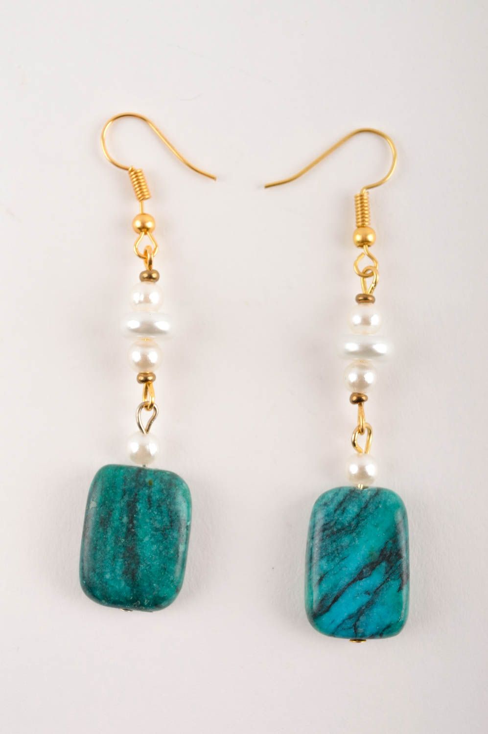Handmade jewelry set gemstone beaded earrings necklace design fashion trends photo 4