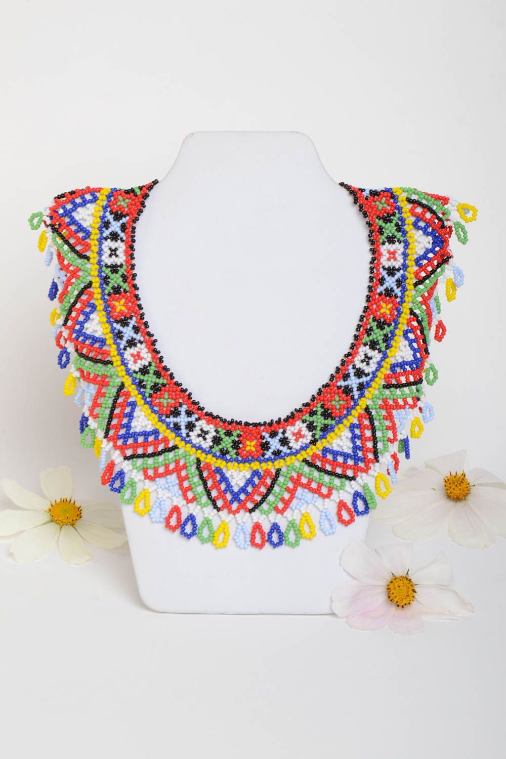 Collar artesanal multicolor regalo original para mujeres bisutería de moda foto 1