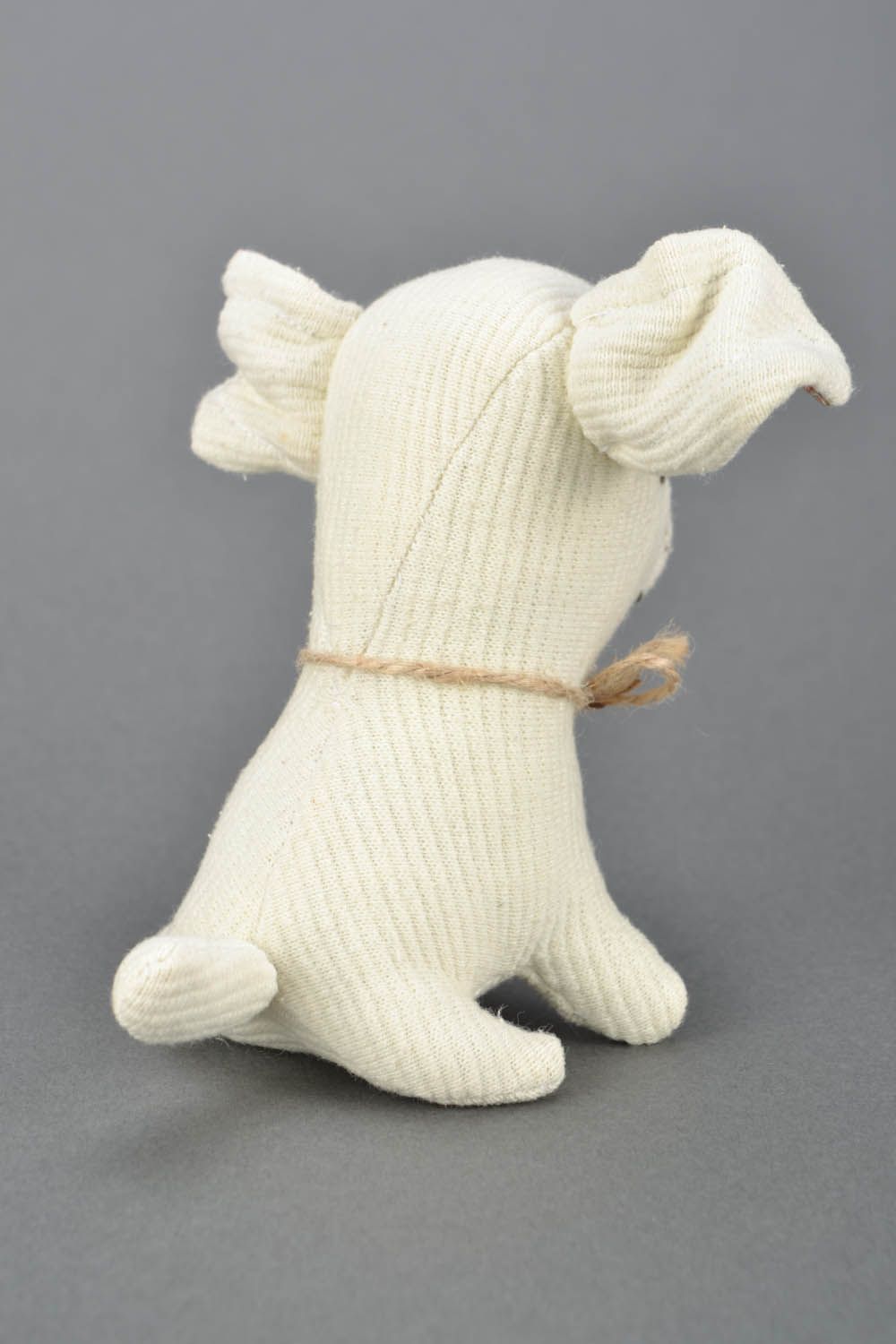 Brinquedo macio feito de algodão cachorro foto 4