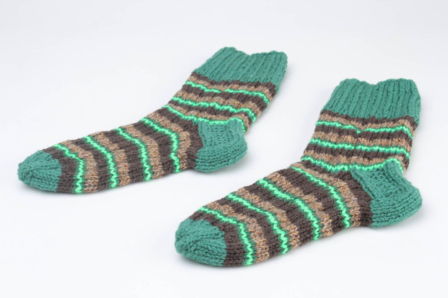 Knitted wool socks photo 4