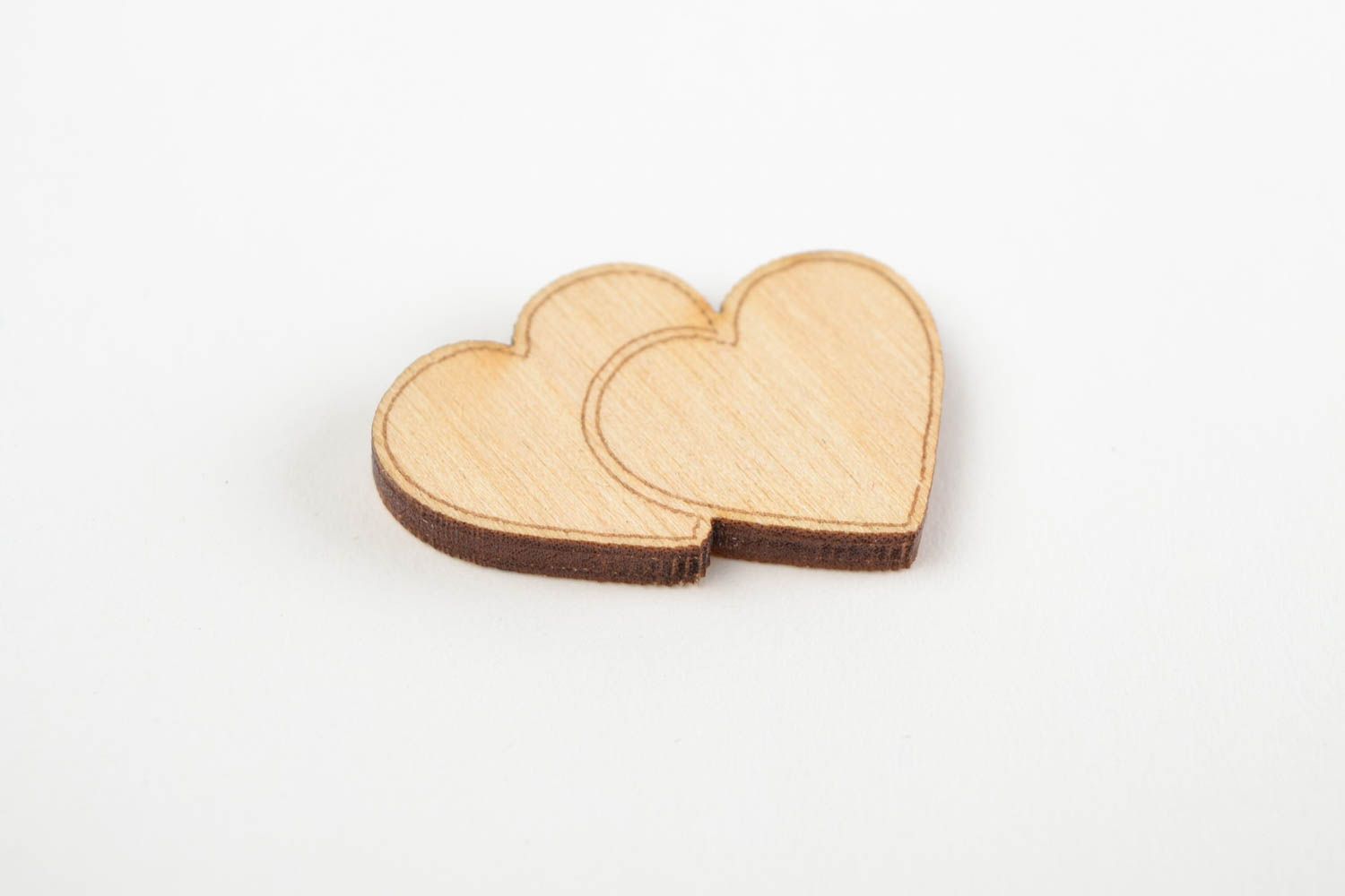 Handmade Holzartikel zum Gestalten Miniatur Figur Holz Rohling zum Bemalen Herz foto 3