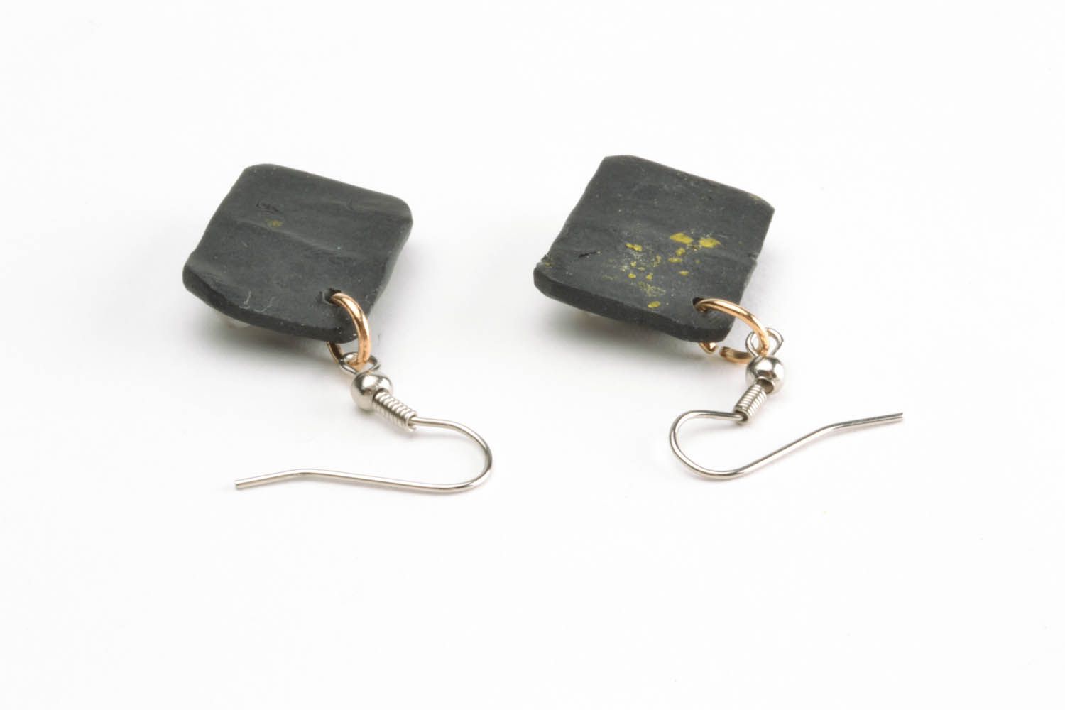 Boucles d'oreilles livres faites main photo 4