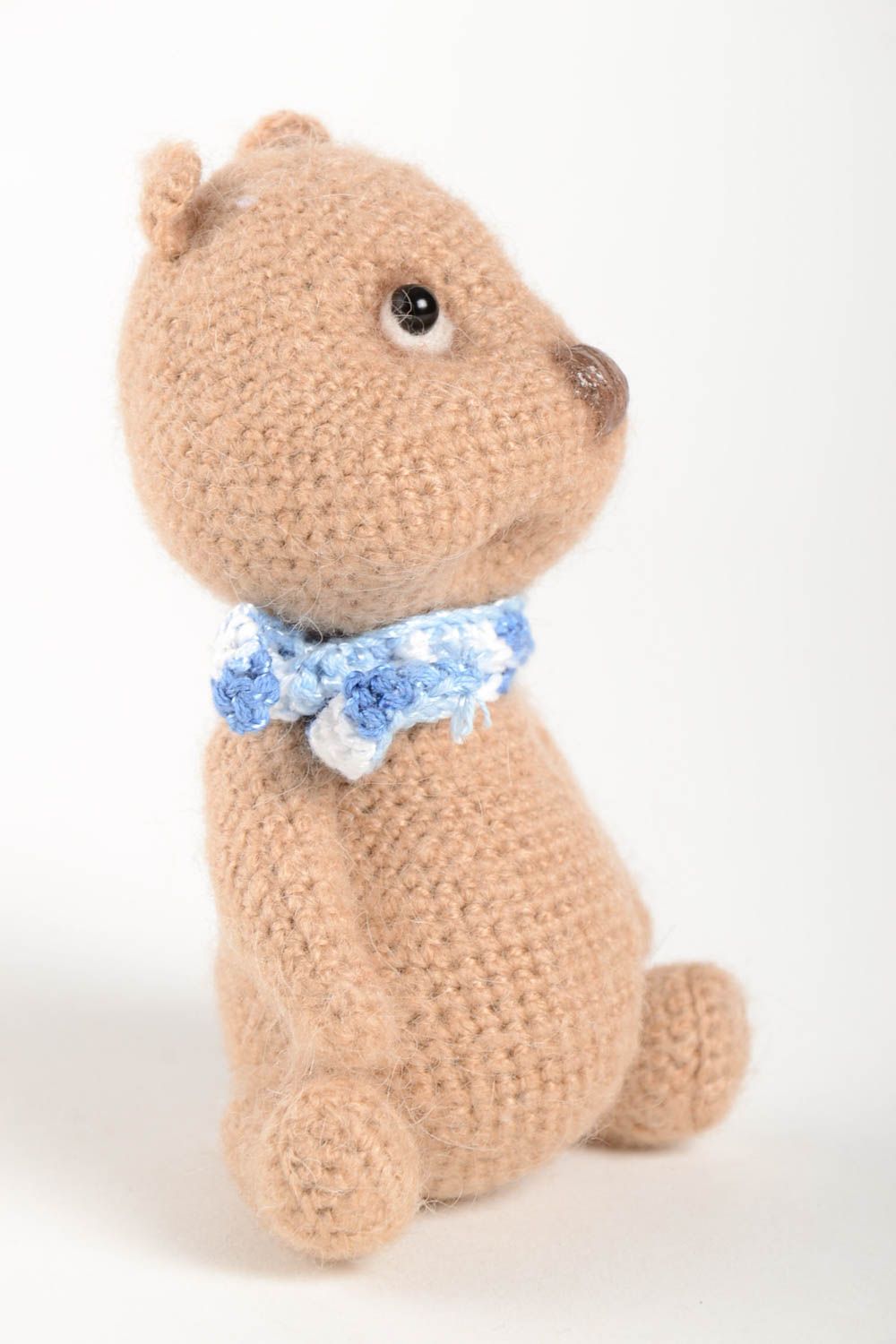 Häkel Kuscheltier handmade weiches Kuscheltier Bär gehäkelt Geschenk für Kinder foto 5