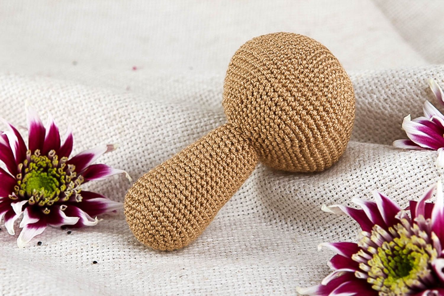 Handmade rattle unusual rattle for baby designer toy unusual gift for children photo 1