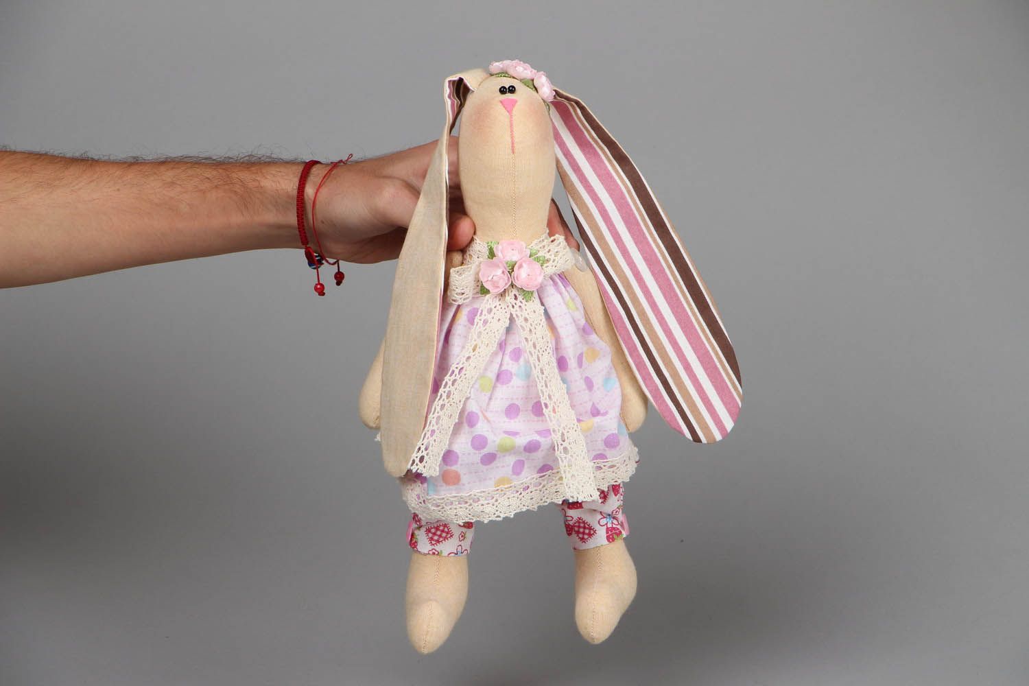 Soft handmade toy Rabbit Martha photo 4