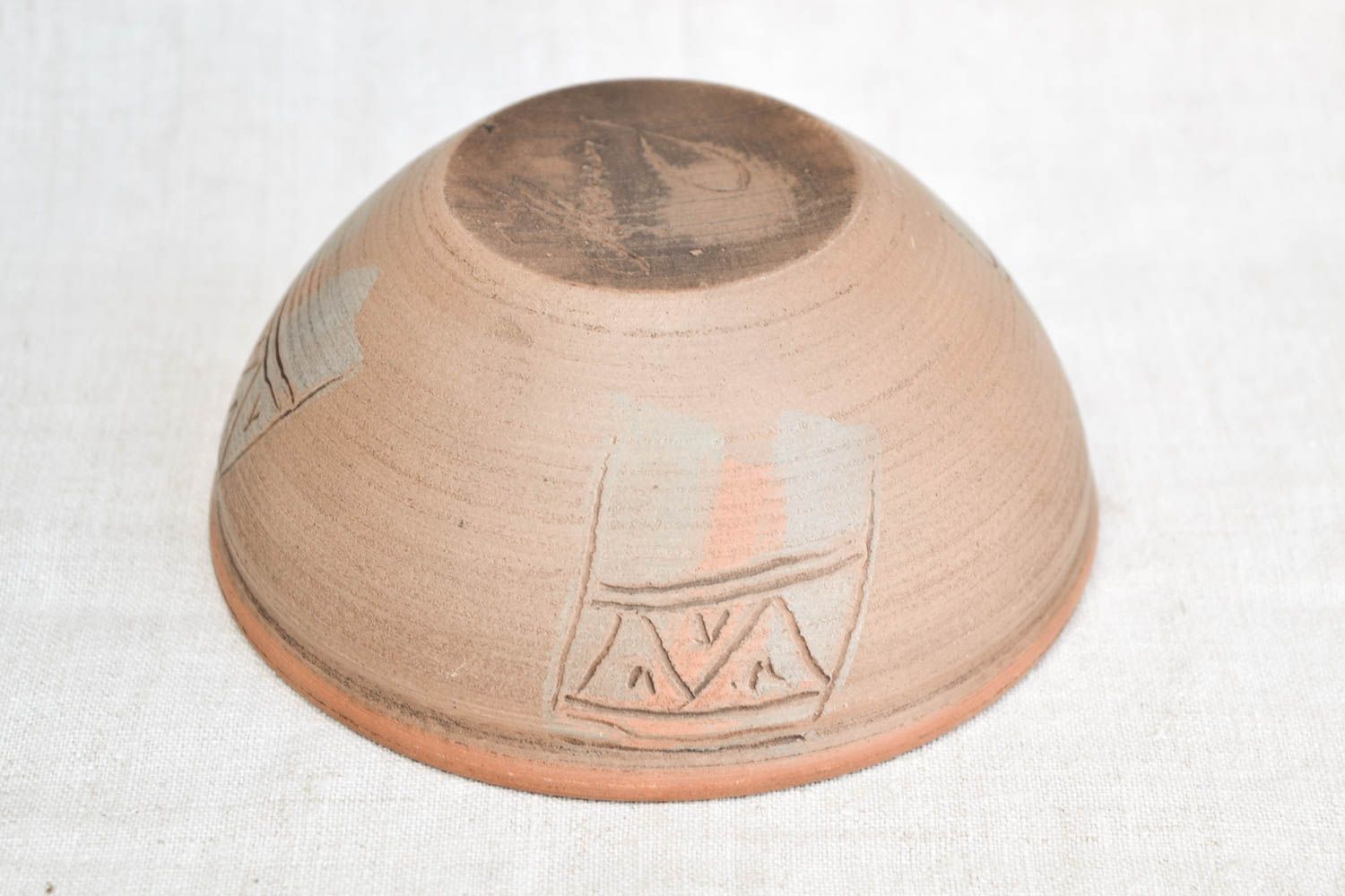 Bol céramique fait main Assiette design en argile Assiette décorative en argile photo 5