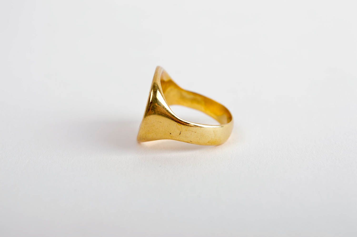 Handmade designer ring stylish metal ring beautiful accessory made of brass photo 4