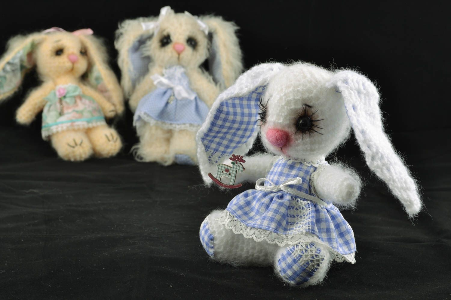Crochet toy hare photo 5
