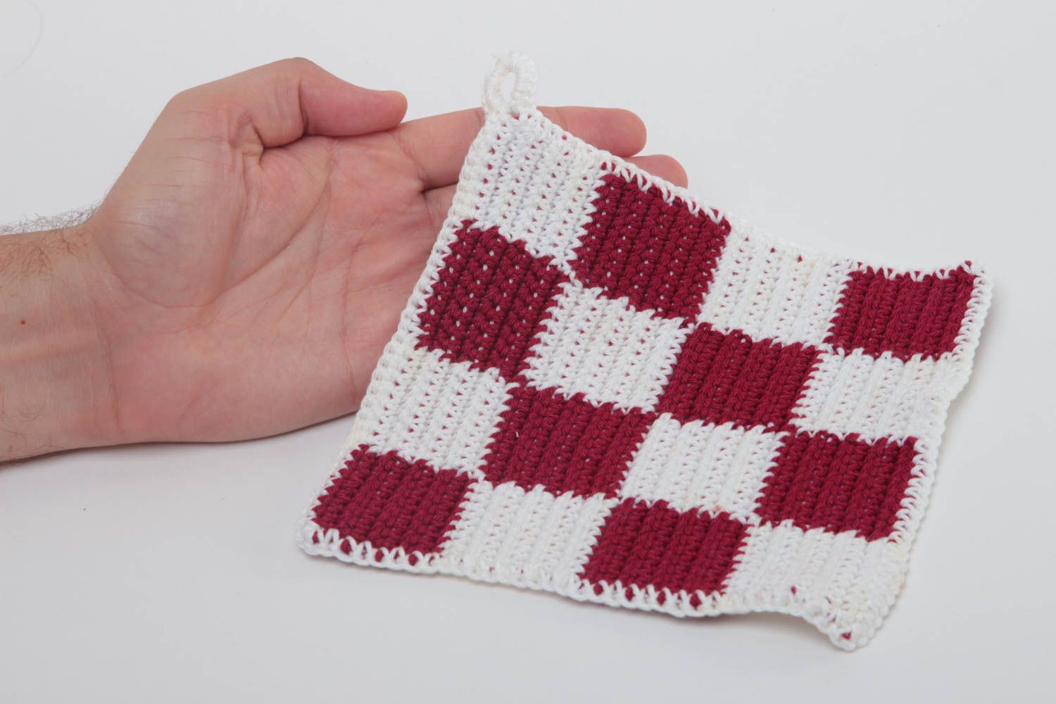 Manique originale fait main Ustensile de cuisine tricotée crochet Déco cuisine photo 5