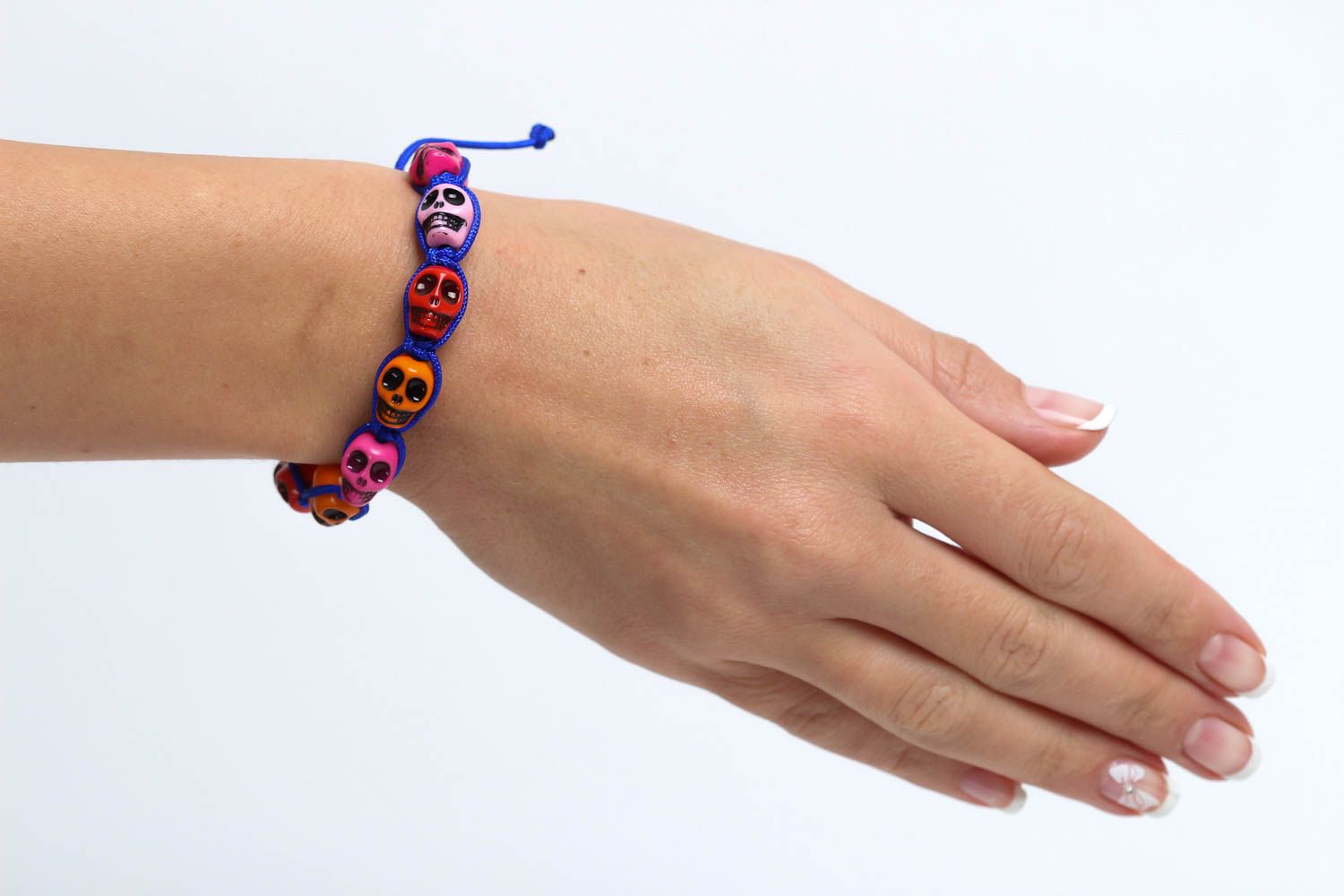 Handmade bracelet with beads stylish designer bracelet woven bracelet for women photo 5