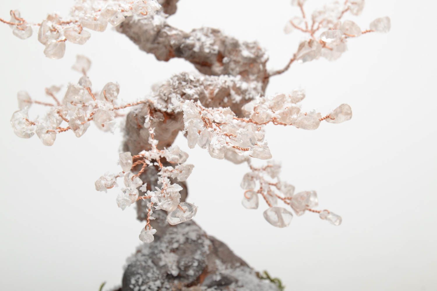 Decorative bonsai tree with natural stones photo 4