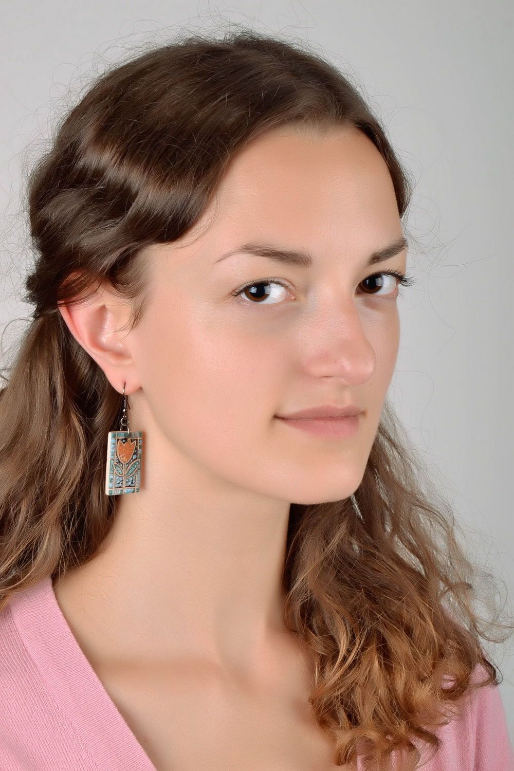 Ceramic earrings photo 2