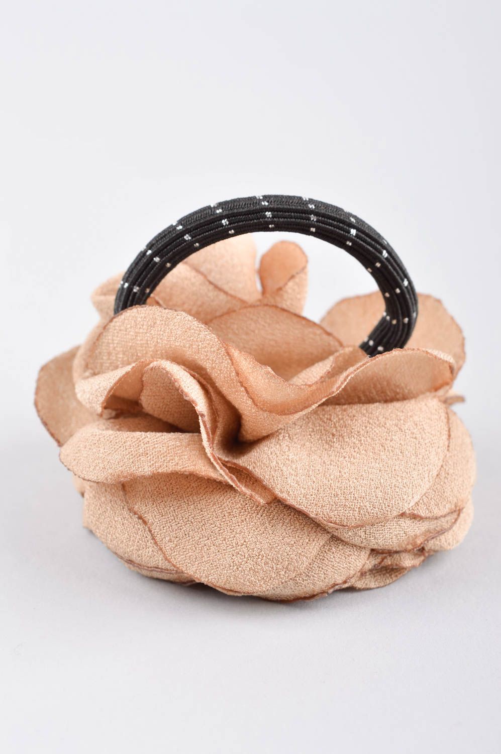 Handmade hair scrunchy flower hair tie flower hair accessories gifts for her photo 3