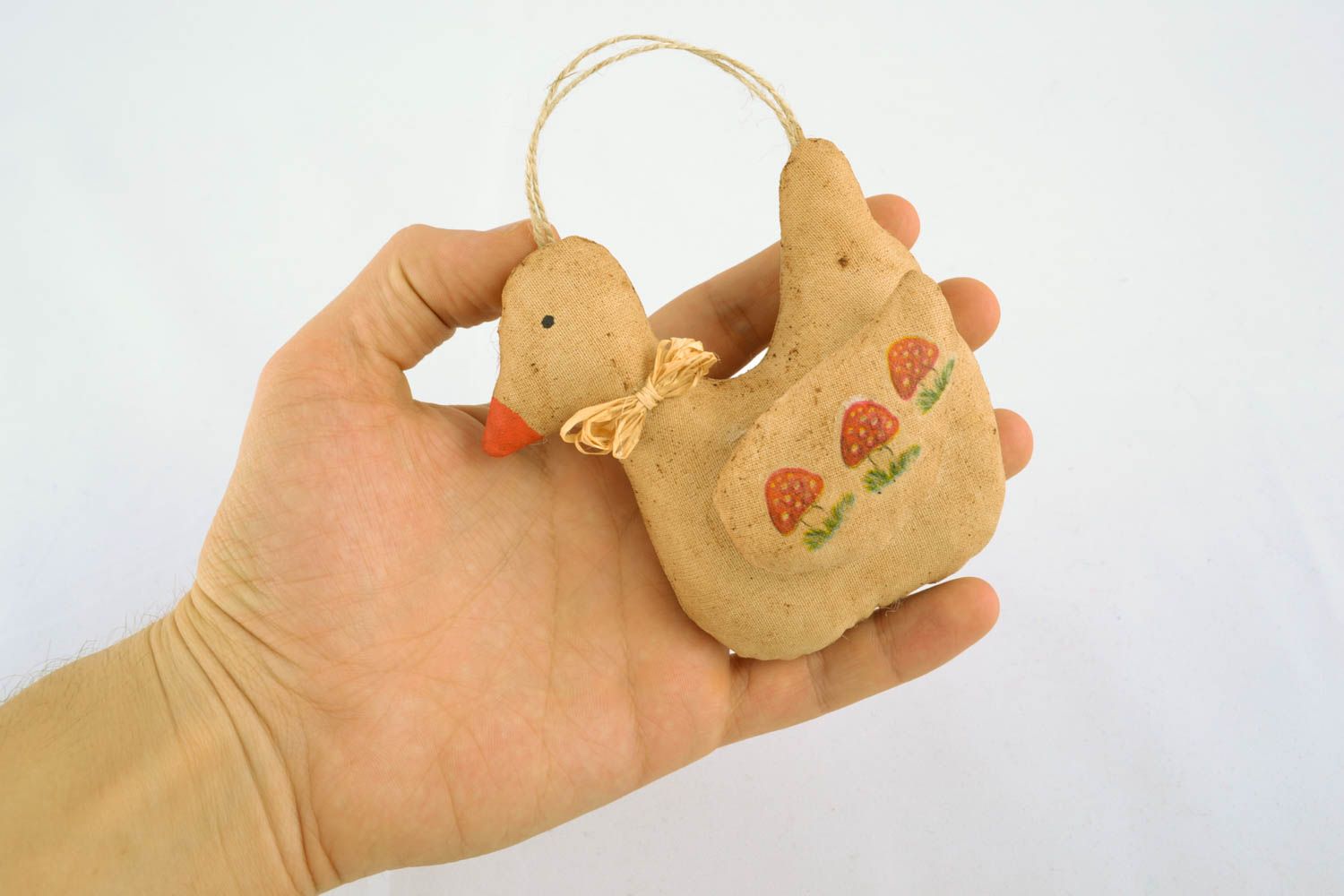 Handmade soft toy Goose photo 4