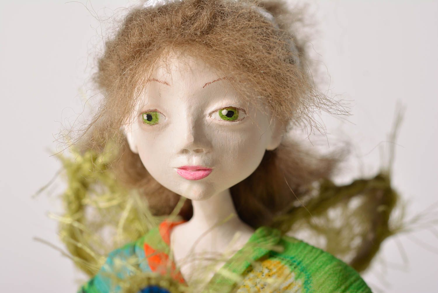Авторская кукла игрушка ручной работы декоративная кукла лесная фея с посохом. фото 2