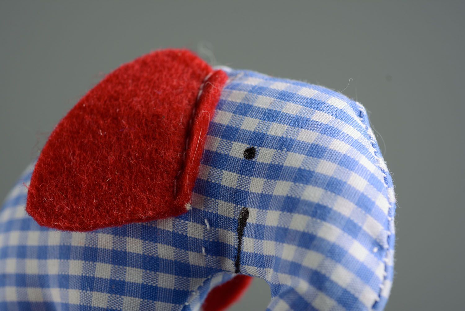 Textile toy Checkered Elephant photo 2