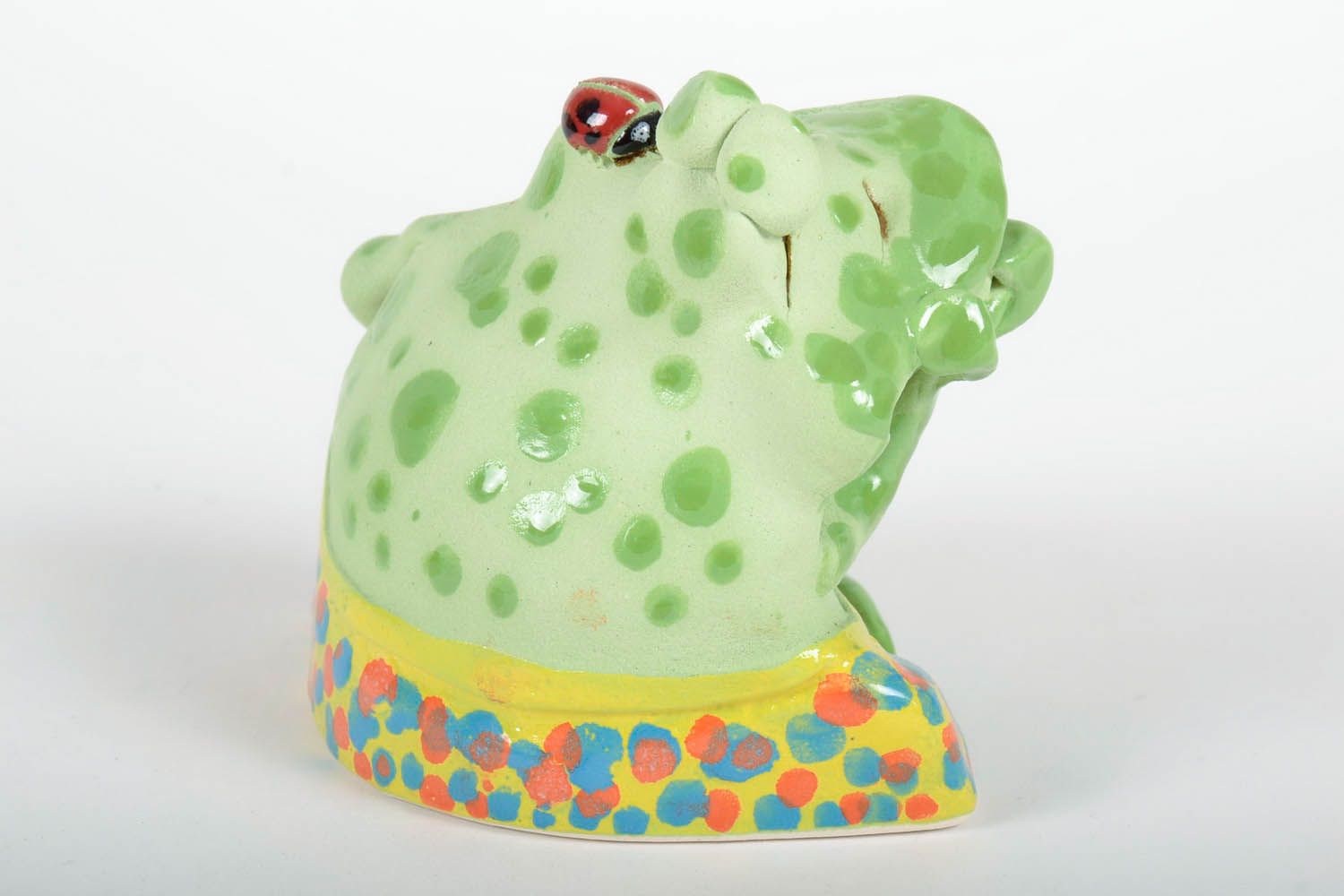 Keramik Sparbüchse Frosch foto 5