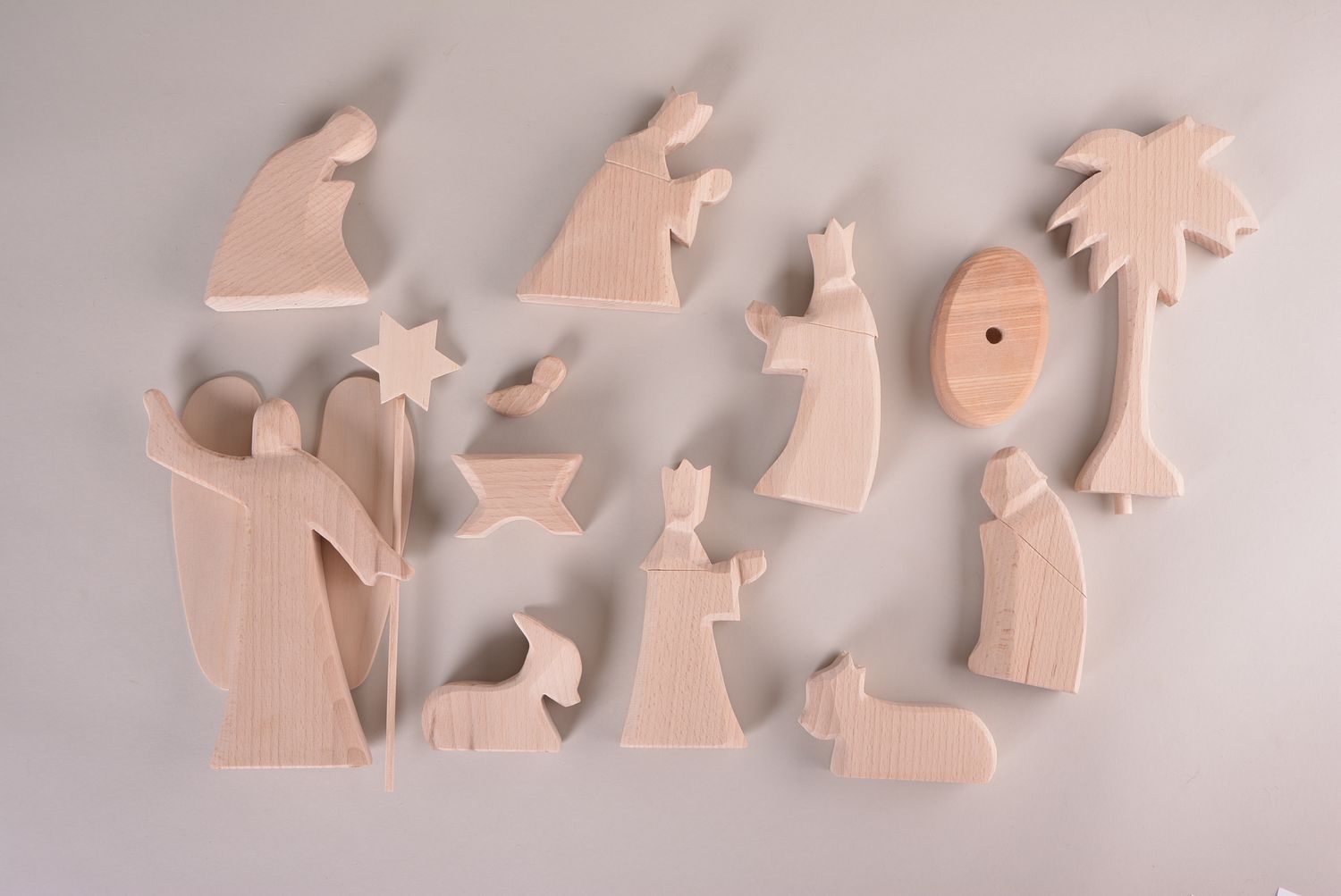 Figuritas de belén hachas a mano decoración navideña figuras para decorar foto 3