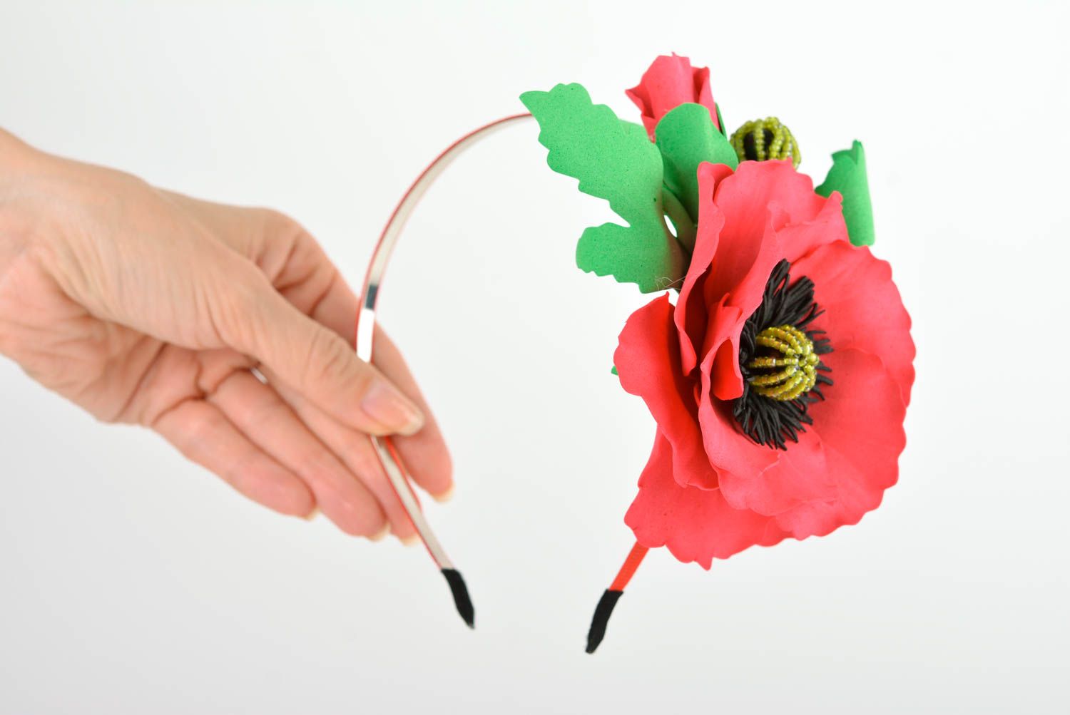 Haar Schmuck handmade Mode Schmuck Accessoire mit Blume Geschenk für Mädchen foto 3