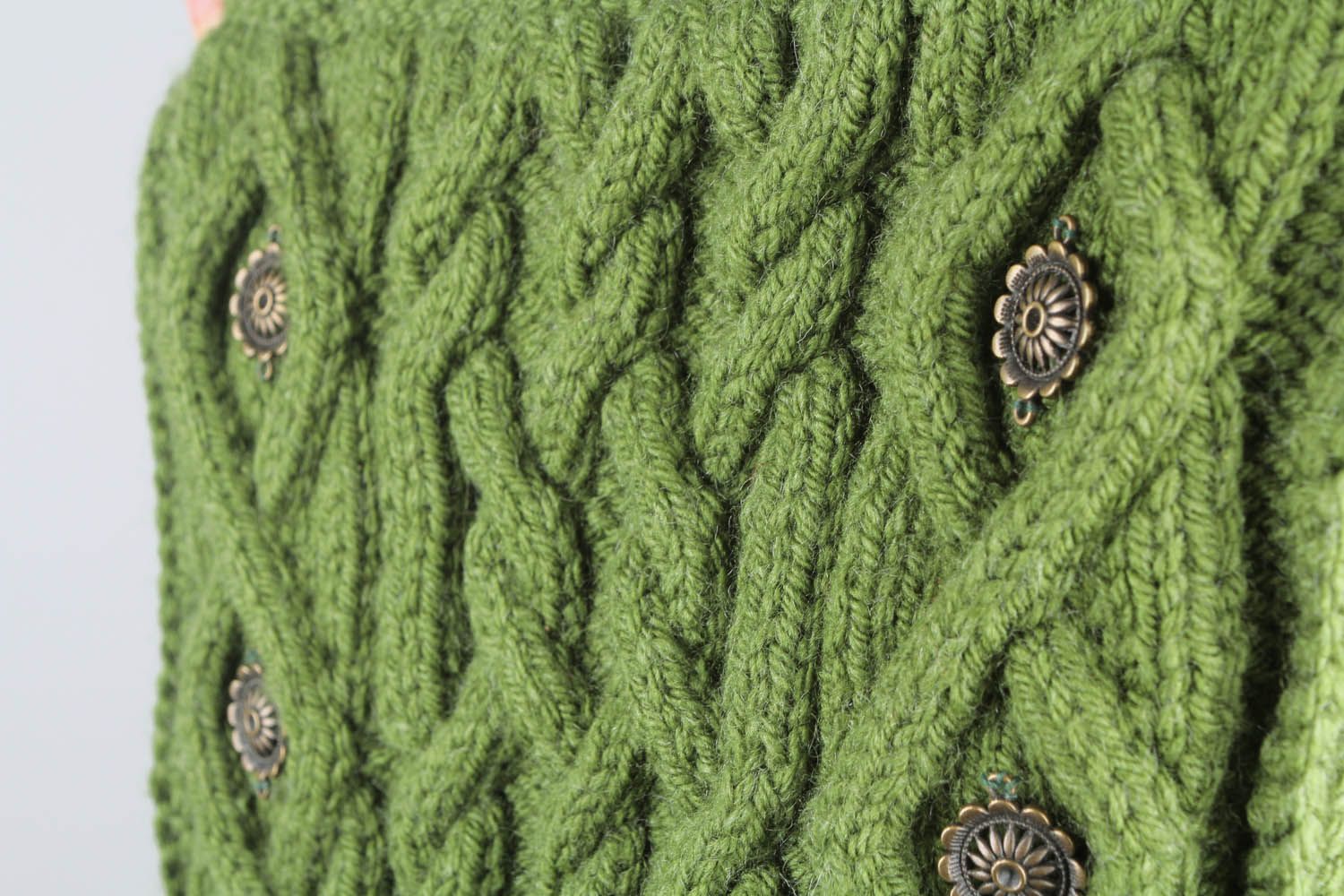 Sac tricoté avec mitaines faites main   photo 4