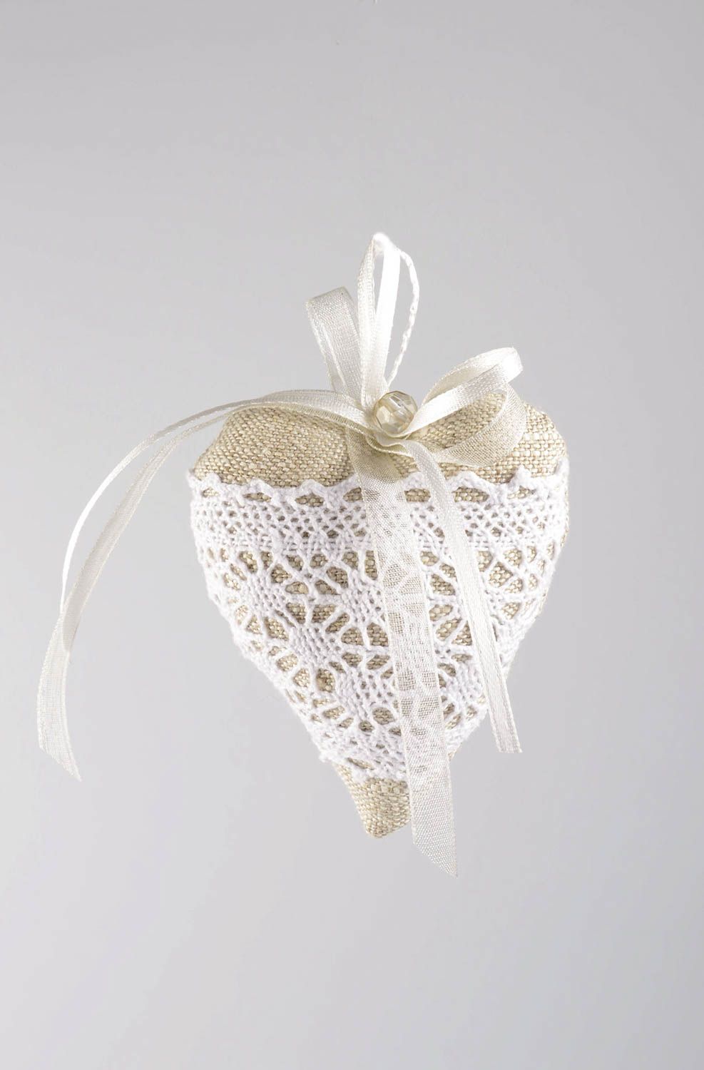 Plüsch Herz handmade Deko aus Naturmaterialien originell romantische Geschenke foto 3