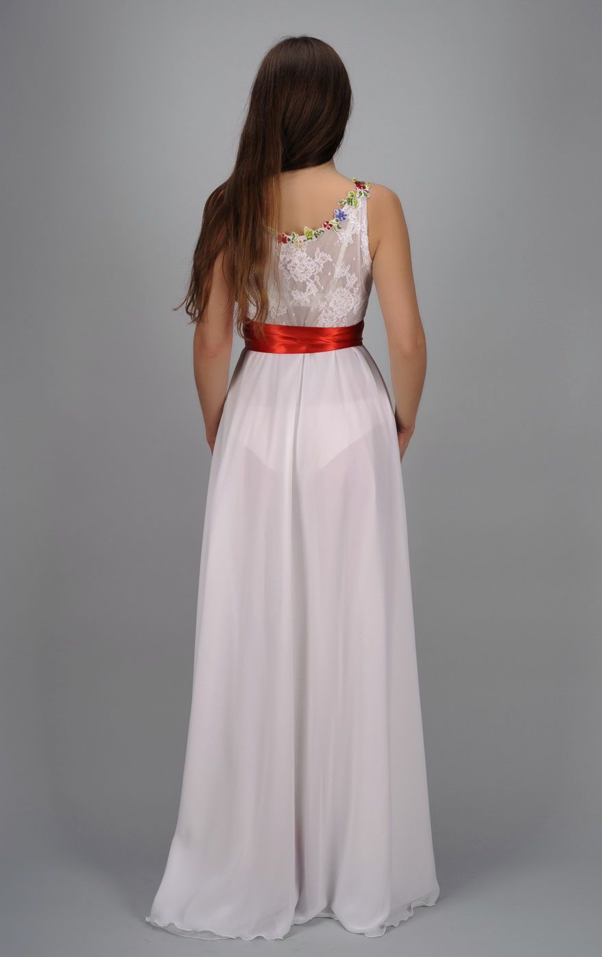 Evening dress with beaded embroidery photo 3
