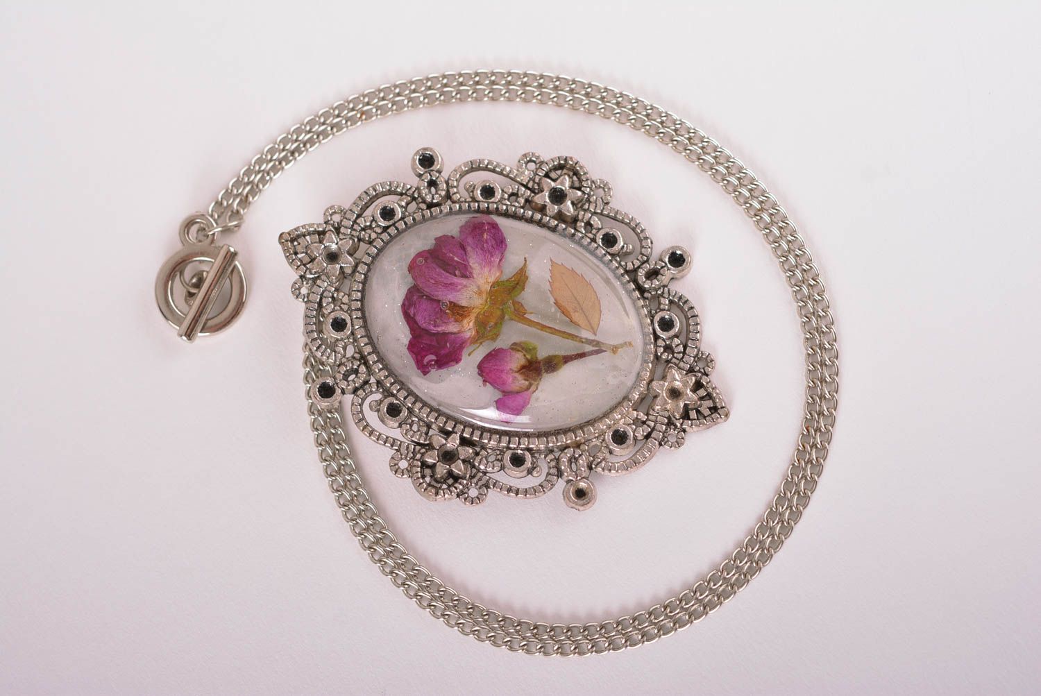 Handmade pendant unusual jewelry designer accessory gift ideas epoxy jewelry photo 2