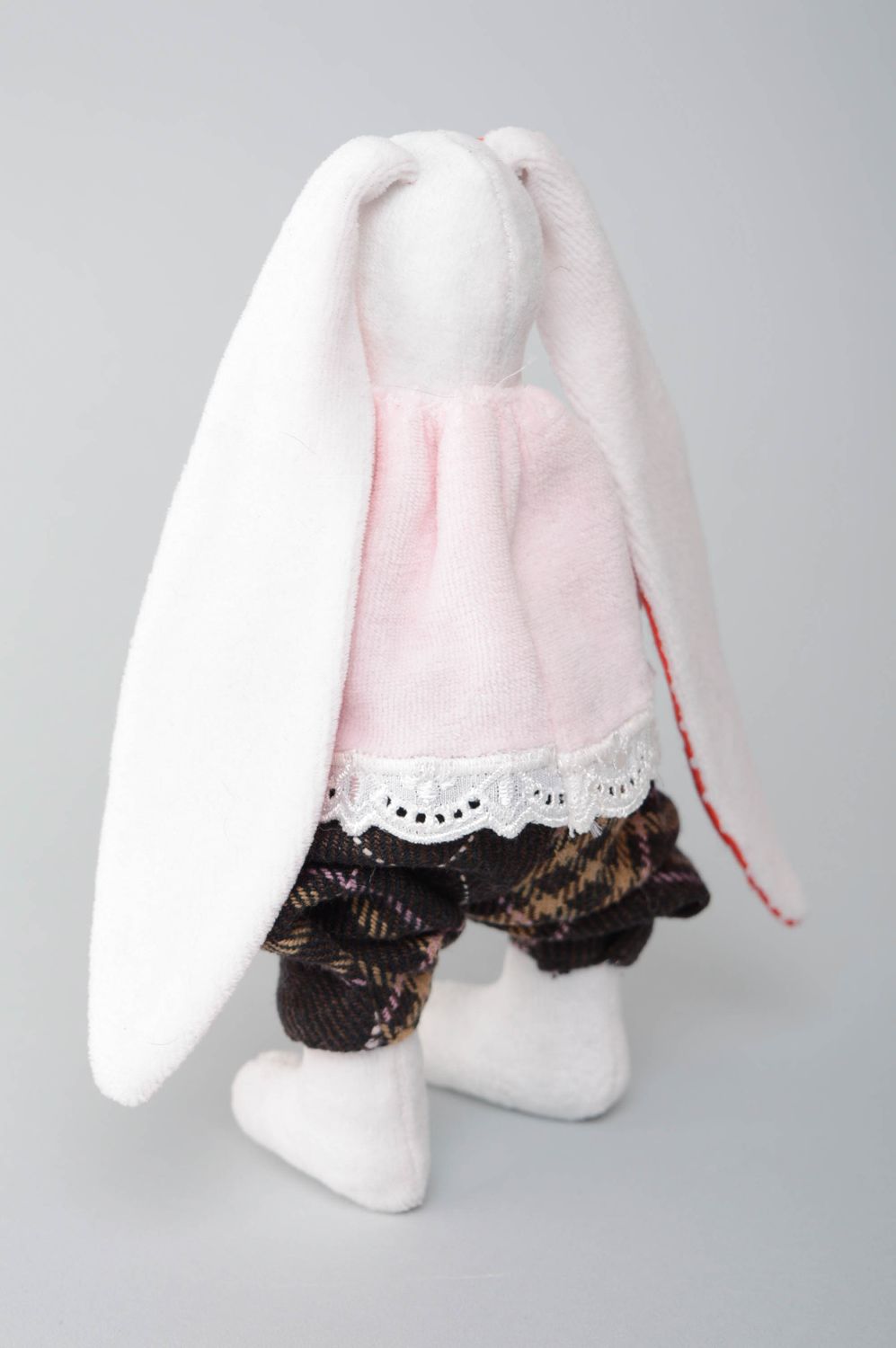 Handmade soft toy Rabbit with Long Ears photo 3