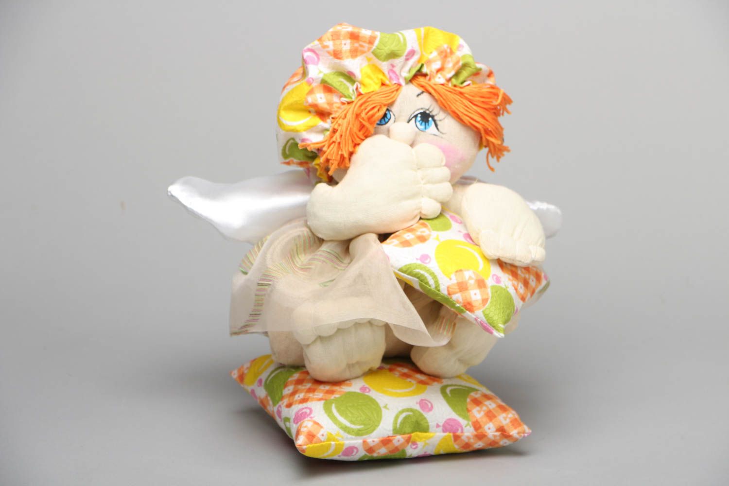 Handmade soft toy with pillow photo 1