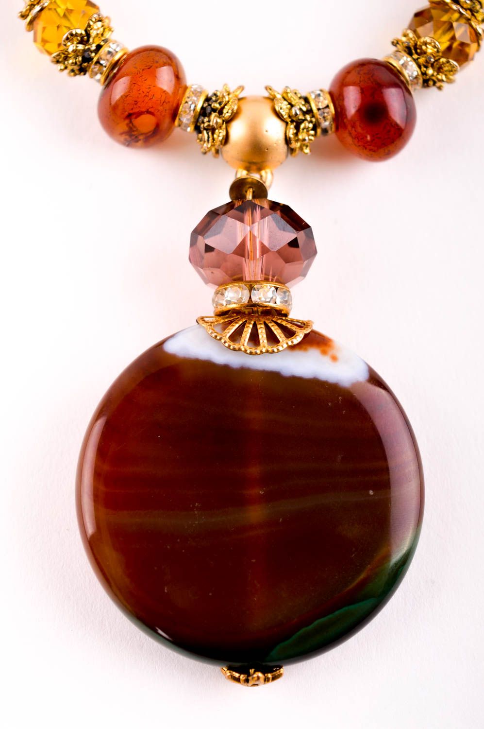 Handmade Perlen Damen Halskette Halsschmuck für Damen Schmuck Collier weiblich   foto 3