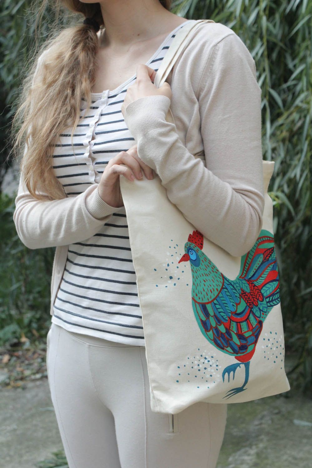 Eco bag Rooster photo 2